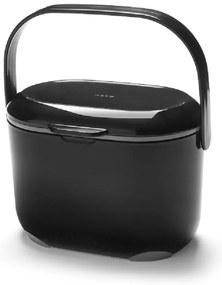 Czarno-szary pojemnik na odpadki organiczne Addis Caddy, 2,5 l