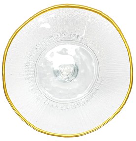 Patera na ciasto ze złotą obwódką DATURA, 15 cm