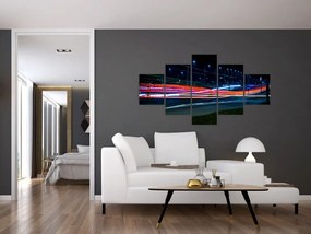 Obraz miasto nocą (125x70 cm)
