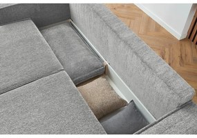 Jasnoszara sofa rozkładana Emile – Bobochic Paris