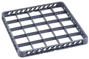 Nadstawka na kosze na szkło, 500 x 500 x 45 mm, 25 segmentów 90 x 90 mm