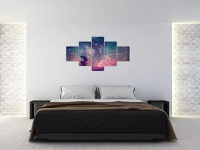 Obraz - Nieziemskie nocne niebo (125x70 cm)