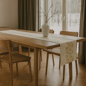 Bieżnik na stół ze złotym wzorem, 45 x 200 cm