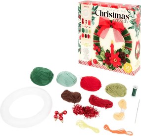 Zestaw kreatywny CHRISTMAS WREATH do szydełkowania świątecznego wieńca