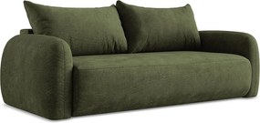 Kanapa 3-osobowa z funkcją spania - z tkaniny szenilowej - oliwkowy - HALE