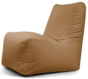 Brązowy worek do siedzenia z materiału bouclé Seat Lounge – SLOWDOWN