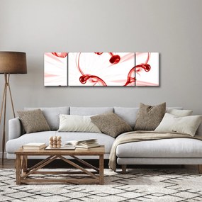 Obraz serce z dymu (170x50 cm)