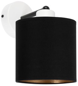 Biały kinkiet LED z czarnym abażurem WD-C-1010WE-SC jednopunktowy ind