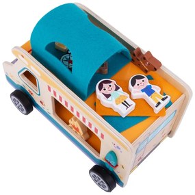 Tooky toy drewniany kamper postacie kemping