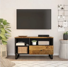 Mebel TV 80x33x46 cm Lite Drewno Mango i Inżynieria