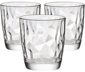 Bormioli Rocco 3-częściowy zestaw szklanek Diamond, 300 ml, 300 ml