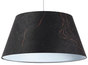Czarna lampa wisząca welurowa dzwon - 3X S411 K6-K10