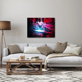 Obraz świetlistego serca (70x50 cm)