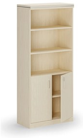 Kombinowana szafa biurowa ARRISTO LUX, 800 x 400 x 1836 mm, brzoza