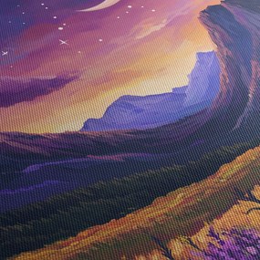 Obraz - Fioletowy krajobraz (125x70 cm)