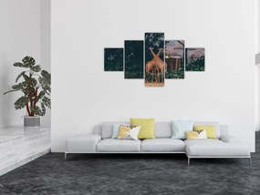Obraz dwóch żyraf (125x70 cm)