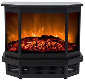 Kominek elektryczny koza ETNA - Dł. 55.8 x Gł. 22.5 x Wys. 51.6 - Czarny