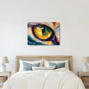 Obraz na szkle - Malowanie kocim okiem (70x50 cm)