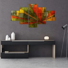 Obraz abstrakcji geometrycznej (125x70 cm)