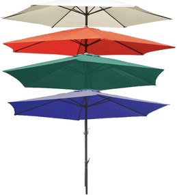 Ciemnozielony parasol ogrodowy 295x295 cm – Garden Pleasure