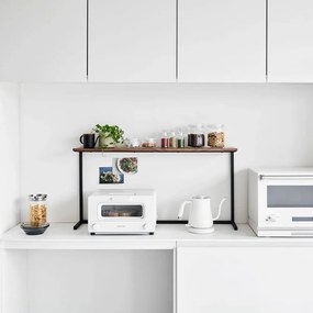 Biało-naturalna drewniana dodatkowa półka 28,5x8,5 cm Tower – YAMAZAKI