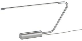 Lampa stołowa LED w kolorze srebra (wysokość 33 cm) Olea – Trio Select