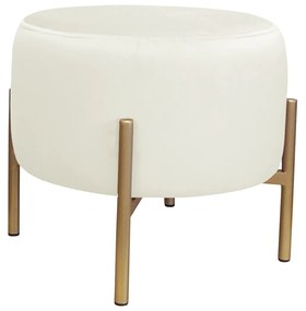 Pufa OLA LOFT ławka podnóżek metal złota MG50