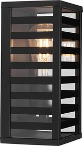 Nowoczesna lampa ścienna zewnętrzna czarna 26 cm IP44 - Reims