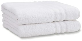 Białe bawełniane ręczniki kąpielowe zestaw 2 szt. frotte 90x140 cm Zero Twist – Catherine Lansfield