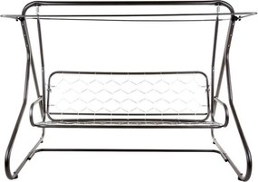 Huśtawka ogrodowa rozkładana do leżanki, 3-osob, 220×157cm