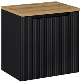 Szafka pod umywalkę NOVA BLACK 82-60-2D 60cm czarna COMAD