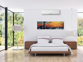 Obraz - Latarnia morska w falach (170x50 cm)