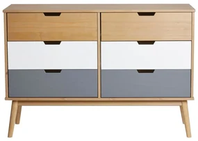 Komoda z litego drewna sosnowego Marckeric Cusco, szer. 120 cm