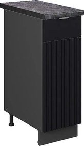 Szafka apteczna czarne paski 30x60x82 fame-line