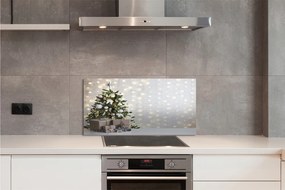 Panel szklany do Kuchni Bożonarodzeniowe Drzewka i Podarki