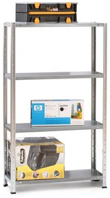 Regał półkowy, 1500x750x300 mm, nośność 50 kg, ocynkowany