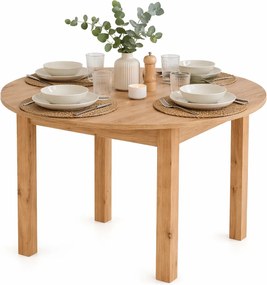 Skandynawski Okrągły Stół Rozkładany Dąb Artisan K9-M42