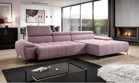 Narożnik PALLADIO MINI z elektryczną regulacją siedziska Prawostronny w tkaninie RIVIERA 62 WERSAL