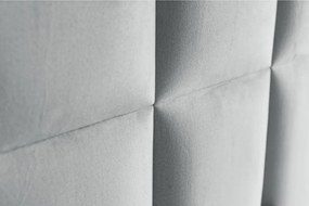 Jasnoszare łóżko boxspring ze schowkiem 180x200 cm Flip – Ropez