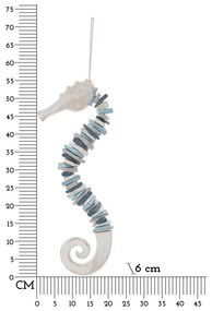 Drewniana dekoracja ścienna 22x55 cm Sea Horse – Mauro Ferretti