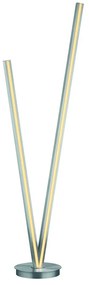 Szara lampa stojąca LED ze sterowaniem głosowym/mobilną aplikacją i metalowym kloszem (wysokość 172,5 cm) Cicanto – CINQUE