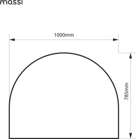 Lustro owalne oszlifowane portalowe bezramowe bez podświetlenia 100 X 78 CM RONA | Różne kolory szkła : Kolor tafli szkła - Brąz
