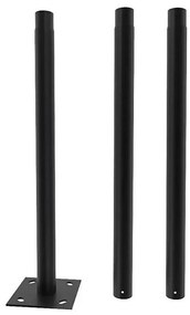 Metalowy pręt ze stojakiem do lampy solarnej 3 m