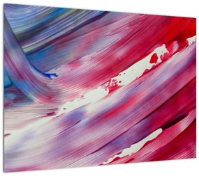 Obraz - różowo - niebieskie kolory (70x50 cm)
