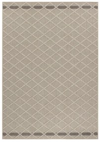 Dywan zewnętrzny sznurkowy Patara Kratka beżowy 120 cm x 170 cm
