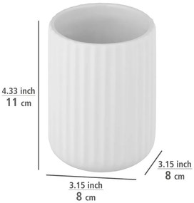 Pojemnik na szczoteczki do zębów BELLUNO, ceramiczny, Ø 8 cm, WENKO