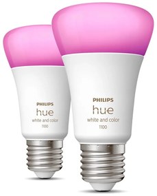 Inteligentne żarówki zestaw 2 szt. LED z gwintem E27, 11 W zestaw 2 szt. White and color ambiance – Philips Hue