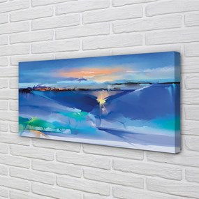 Obraz na płótnie Chmury nad Drzewami