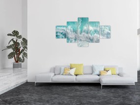 Obraz - Widok na fale oceanu (125x70 cm)