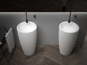 Umywalka stojąca TWZ316Odlew mineralny matowy - 50 x 50 x 90 cm